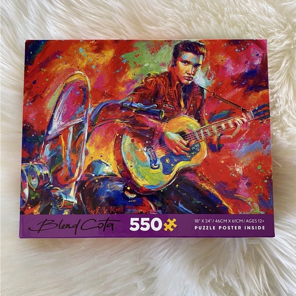 Ceaco Elvis The King of Rock and Roll 550 Piece Jigsaw Puzzle